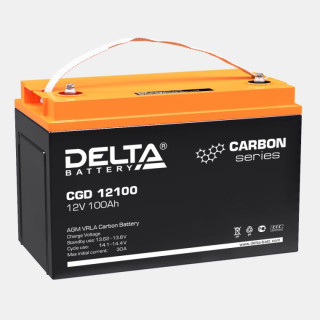 Карбоновая аккумуляторная батарея Delta CGD 12100 (12V 100Ah), Номинальная ёмкость: 100