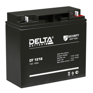 Аккумулятор Delta DT 1218 (12V 18Аh), Номинальная ёмкость: 18