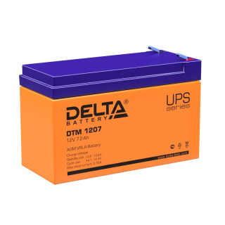 Аккумулятор DELTA DTM 1207 (12V 7.2Аh), Номинальная ёмкость: 7.2