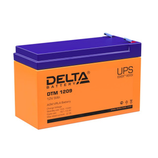 Аккумулятор DELTA DTM 1209 (12V 9Аh), Номинальная ёмкость: 9
