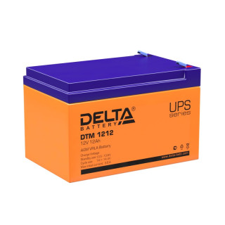Аккумулятор DELTA DTM 1212 (12V 12Аh), Номинальная ёмкость: 12