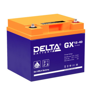 Аккумуляторная батарея Delta GX 12-40 (12V 40Ah), Номинальная ёмкость: 40