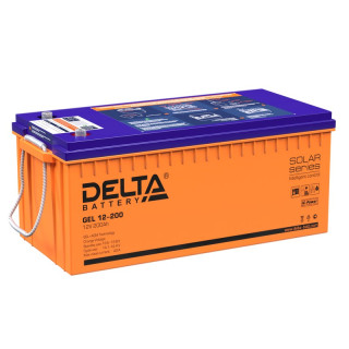 Аккумуляторная батарея Delta GEL 12-200 (12В 200Ач) для ИБП, бесперебойника, гелевый, Номинальная ёмкость: 200