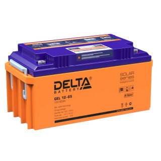 Аккумуляторная батарея Delta GEL 12-65 (12V 65Ah), Номинальная ёмкость: 65