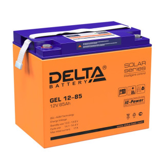 Аккумуляторная батарея Delta GEL 12-85 (12V 85Ah), Номинальная ёмкость: 85