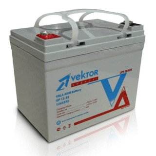 Аккумулятор Vektor GL 12-33 (12В 33Ач) для ИБП гелевый