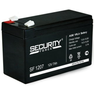 Аккумулятор Security Force SF 1207 (12V 7AH), Номинальная ёмкость: 7