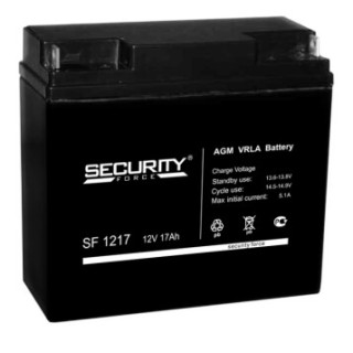Аккумулятор Security Force SF 1217 (12V 17AH), Номинальная ёмкость: 17