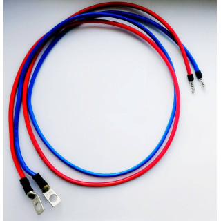 Кабель АКБ - контроллер заряда длина 1 метр, сечение 6 мм², Длина: 1 м, Сечение кабеля: 6 мм2