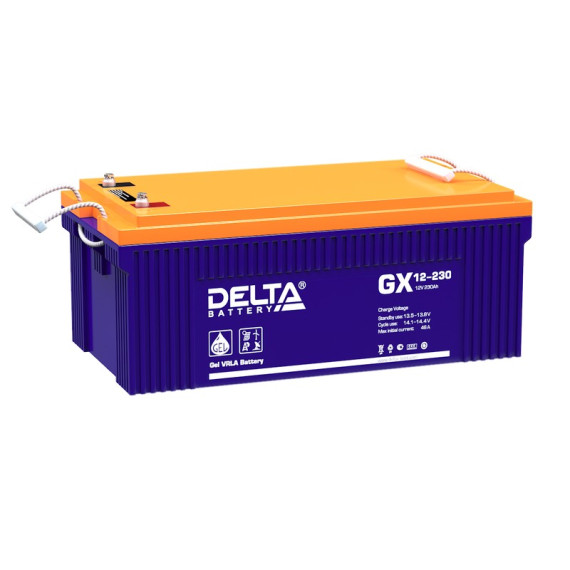 Аккумуляторная батарея Delta GX 12-230 (12V 230Ah), Номинальная ёмкость: 230