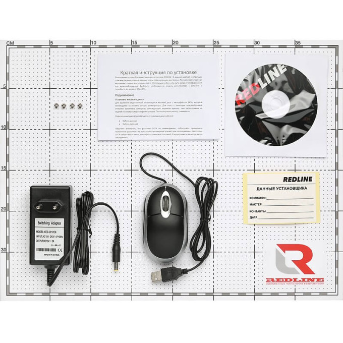 Видеорегистратор гибридный 4 канала RedLine RL-MHD4p