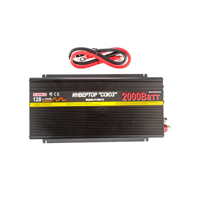 Инвертор автомобильный СОЮЗ CAR 2000